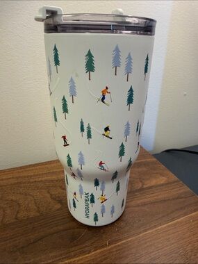 Hydrapeak White Skiers Insulated Tumbler